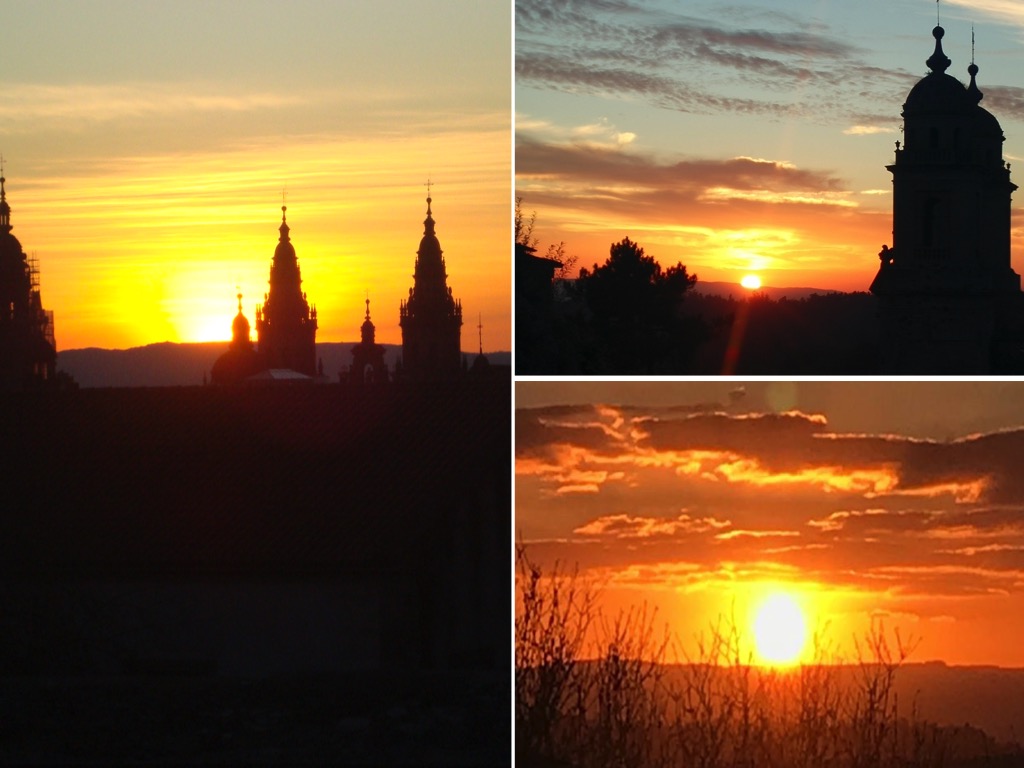 Coucher de soleil St Jacques de Compostelle