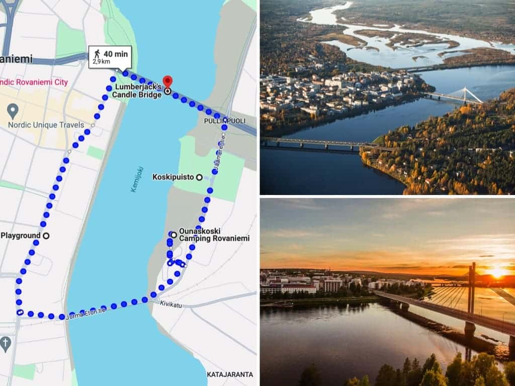Randonnée entre 2 ponts Rovaniemi
