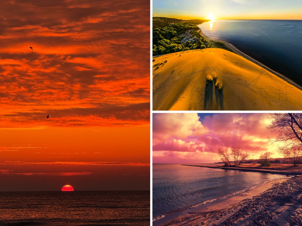 Coucher soleil Isthme Courlande