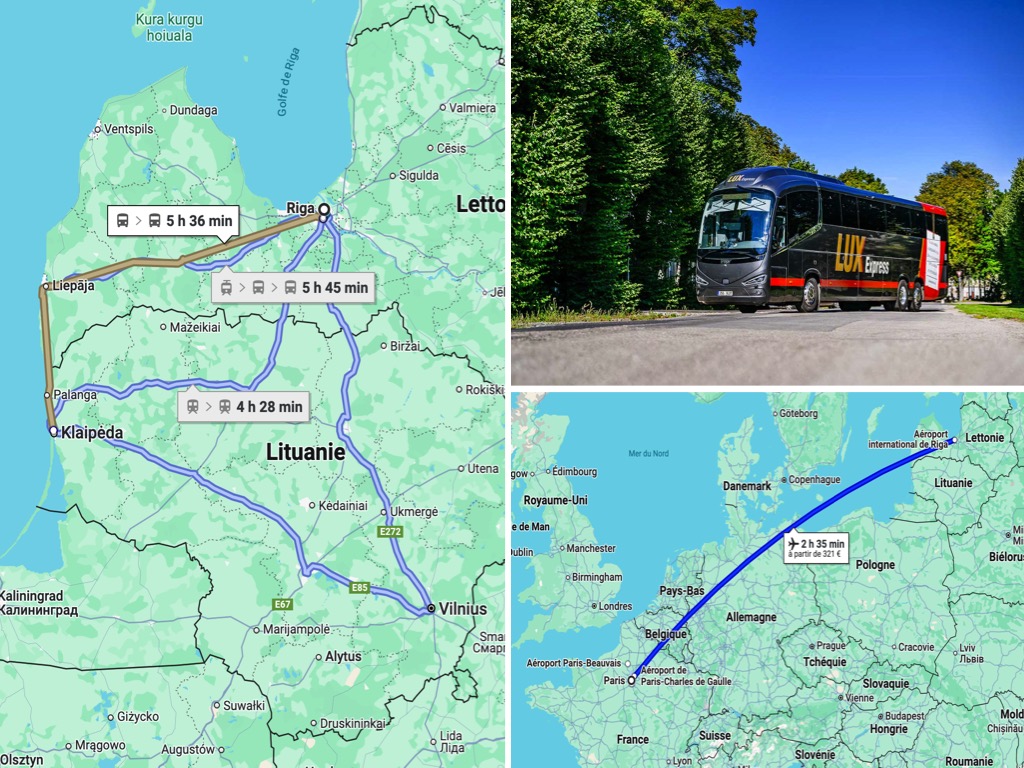 Isthme de Courlande via Riga