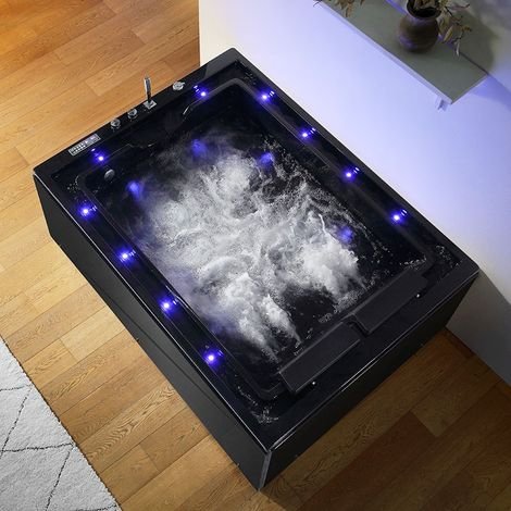 Baignoire balnéo noire