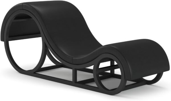 Fauteuil tantra design simili cuir noir