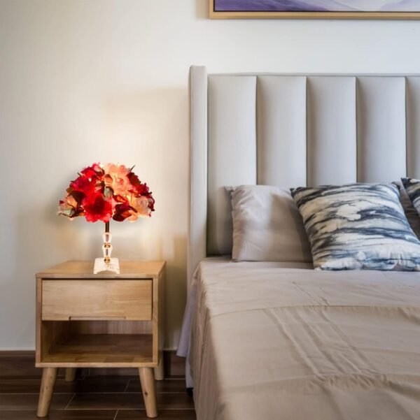 Lampe à poser bouquet fleurs