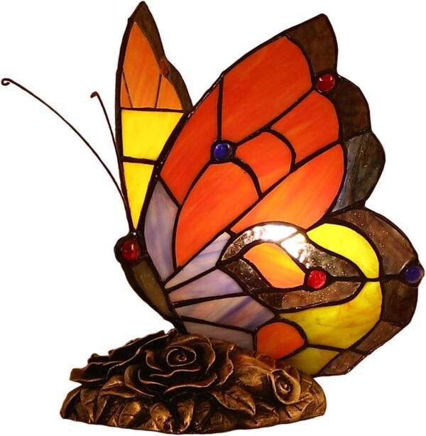 Lampe papillon style Tiffany