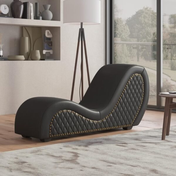 Fauteuil tantra noir baroque
