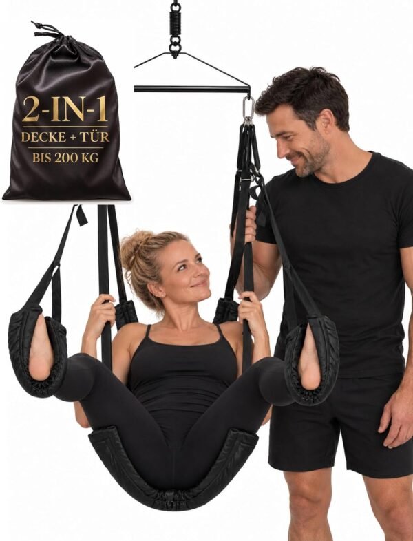 Balançoire sexuelle 2-en 1 porte & plafond
