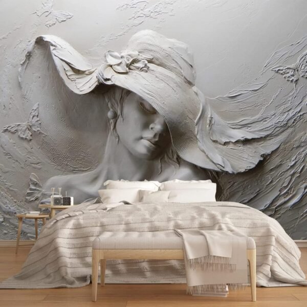 Papier peint sculpture femme élégante