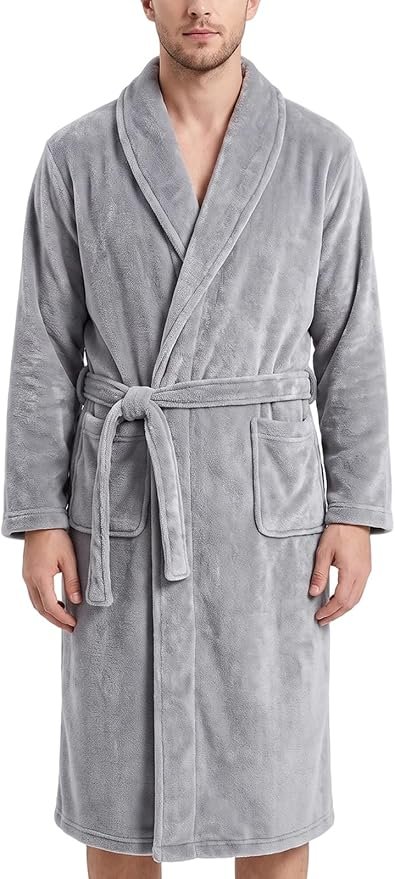 Peignoir homme gris