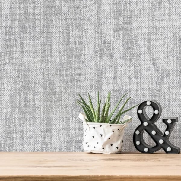 Papier peint gris lin
