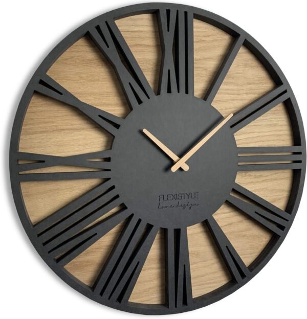 Horloge bois métal