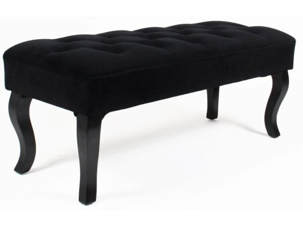 Banc velours noir