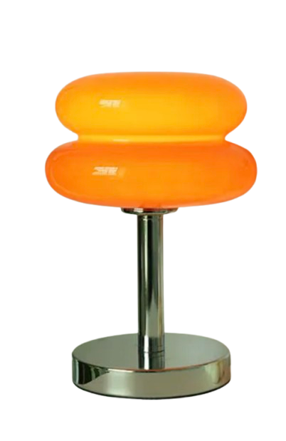Lampe à poser orange rétro