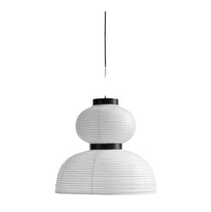 Suspension japonisante papier blanc noir