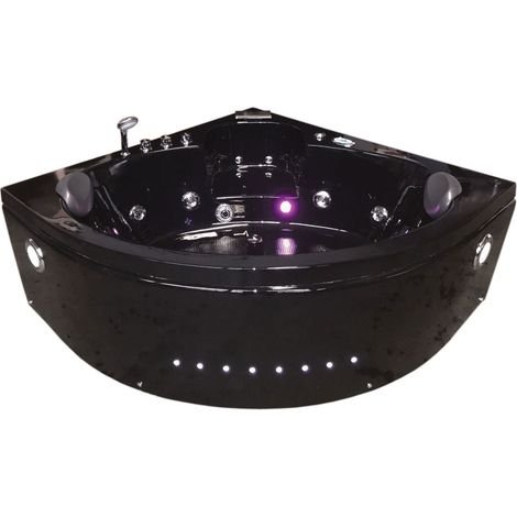 Baignoire balnéo noire