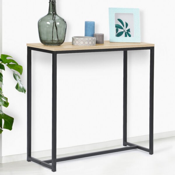 Console industrielle bois métal