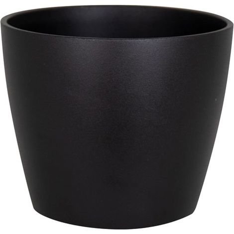Cache pot ceramique noir
