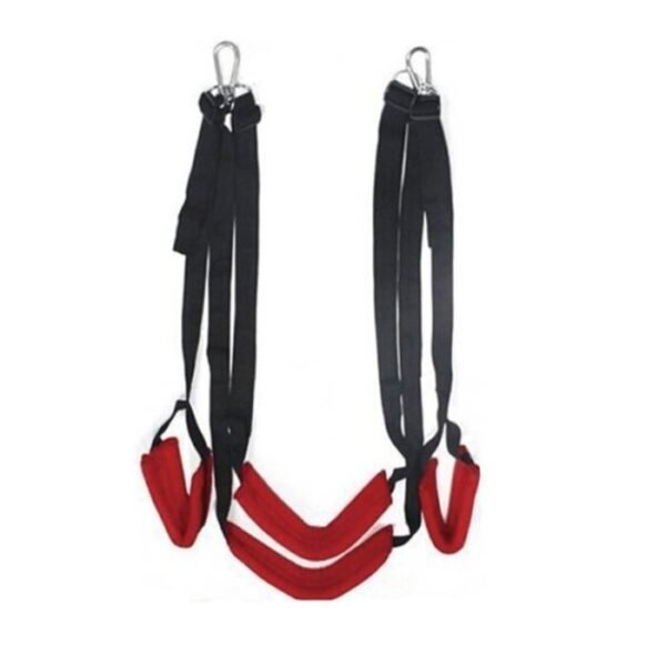 Balançoire noire et rouge