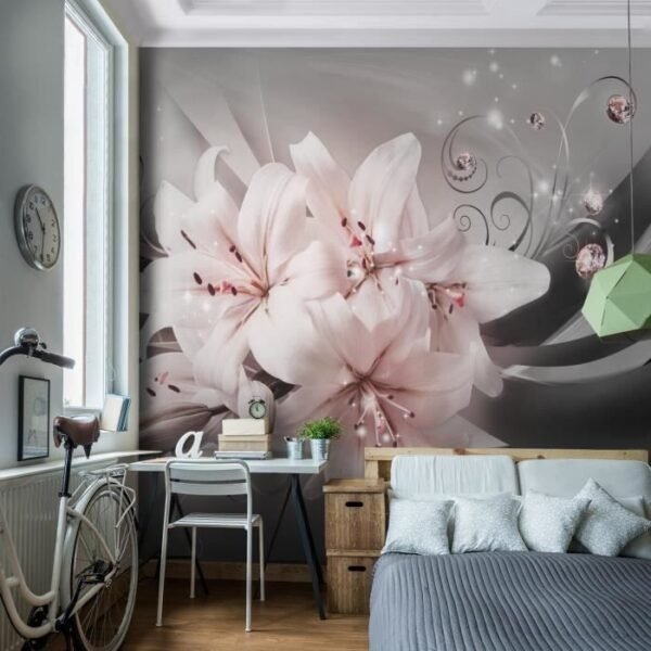 Papier peint fleur de lys