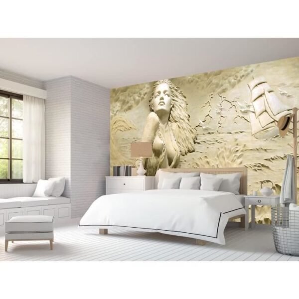 Papier peint femme effet 3D