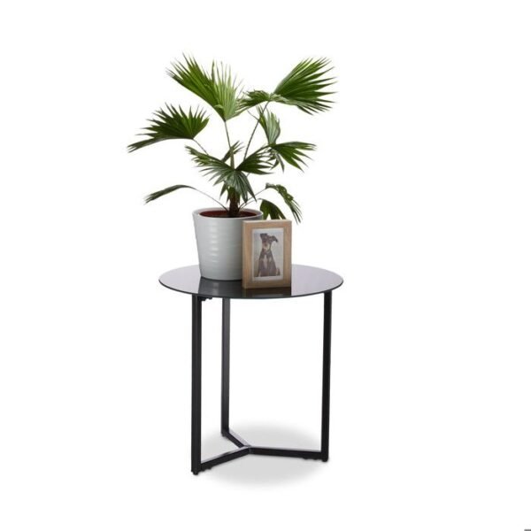 Table d&rsquo;appoint métal noire