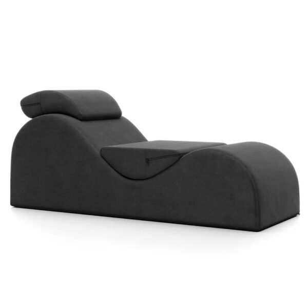 Fauteuil tantra tissu noir