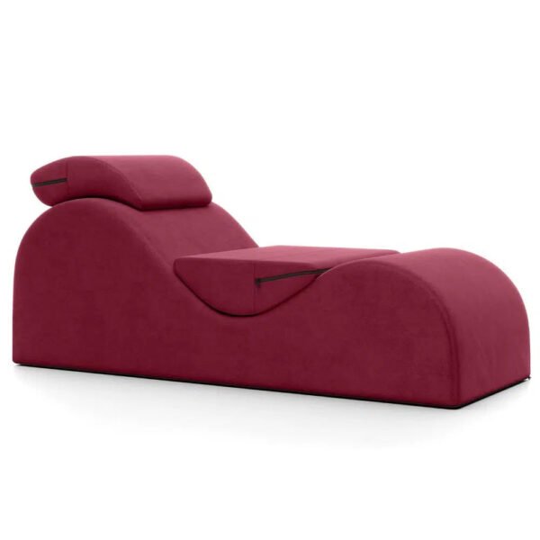Fauteuil tantra tissu bordeaux