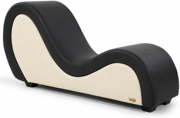 Fauteuil tantra noir blanc