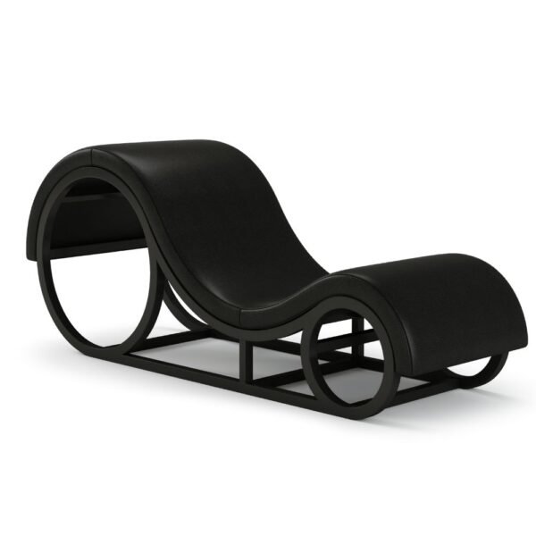 Fauteuil tantra design simili cuir noir
