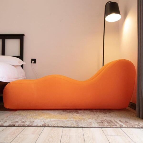 Canapé gonflable orange pop