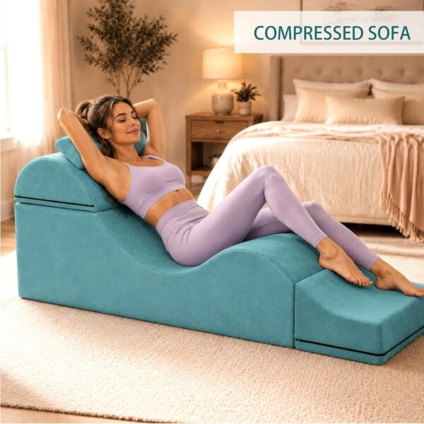 Fauteuil tantra pliable bleu