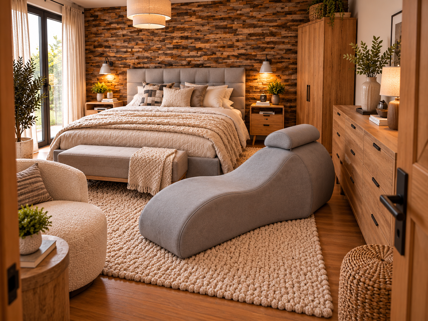 Chambre surchargée, chaise coincée