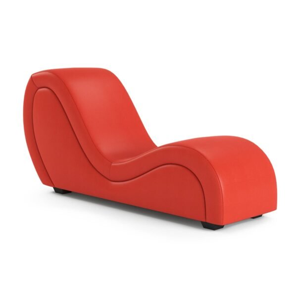 Fauteuil tantra design rouge simili cuir