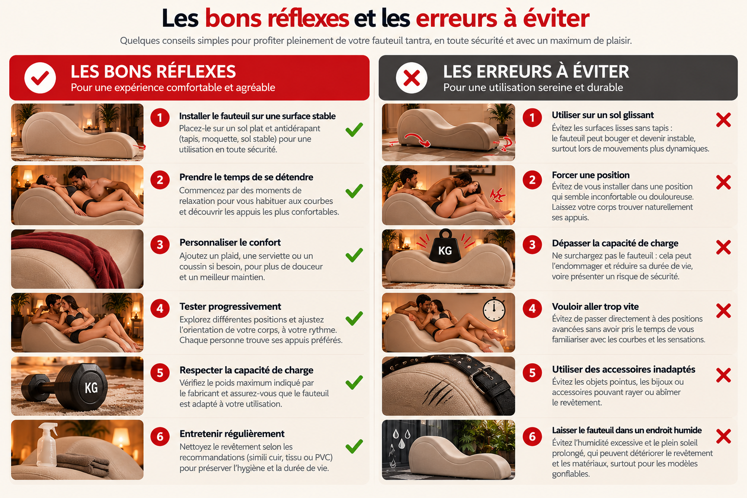 fauteuil tantra erreurs à éviter et bonnes pratiques
