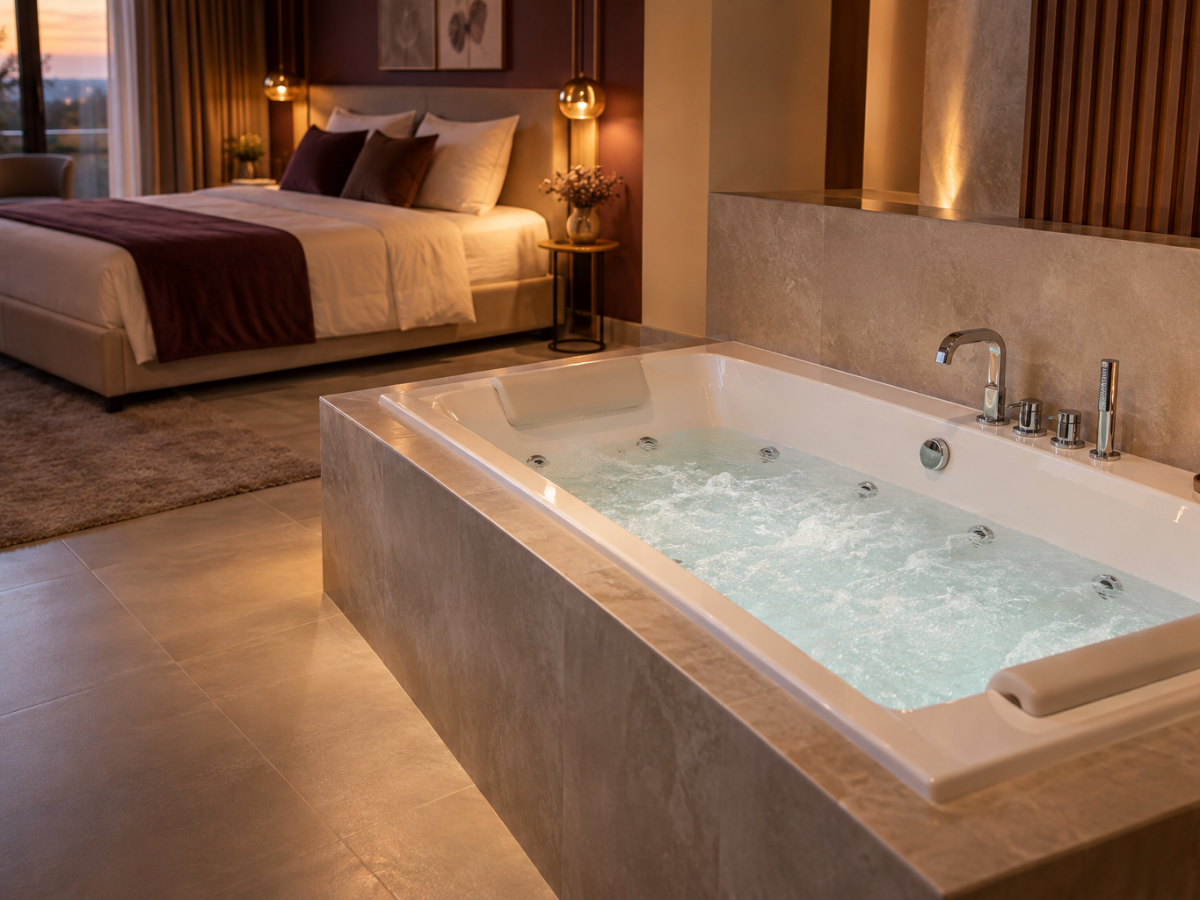 Baignoire balneo double