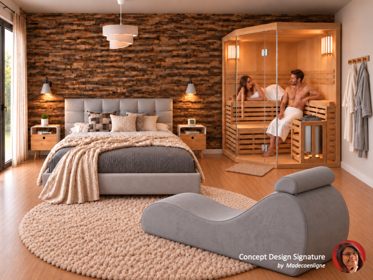 Loveroom moderne fauteuil tantra sauna