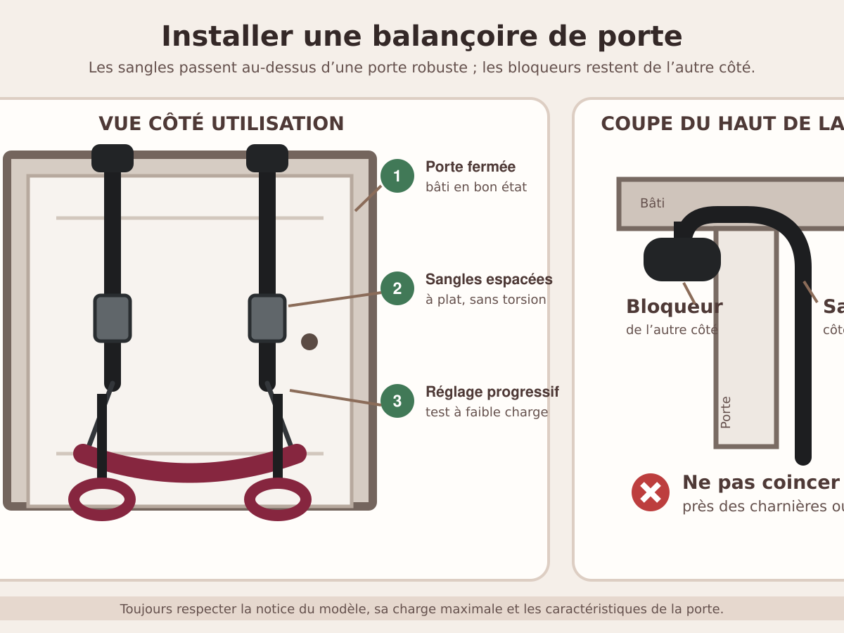installer-balancoire-porte