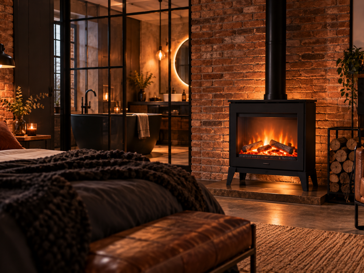 loveroom-industrielle-avec-poele-noir